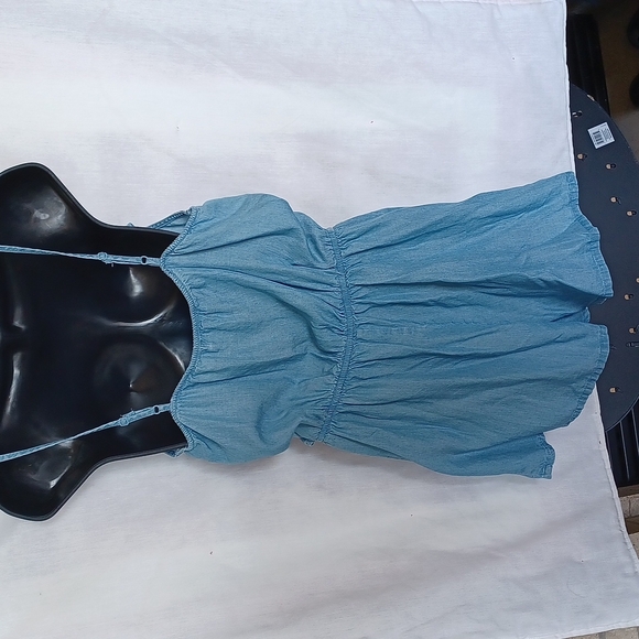 Arizona Brand Light Blue Sleeveless Romper - Picture 5 of 7